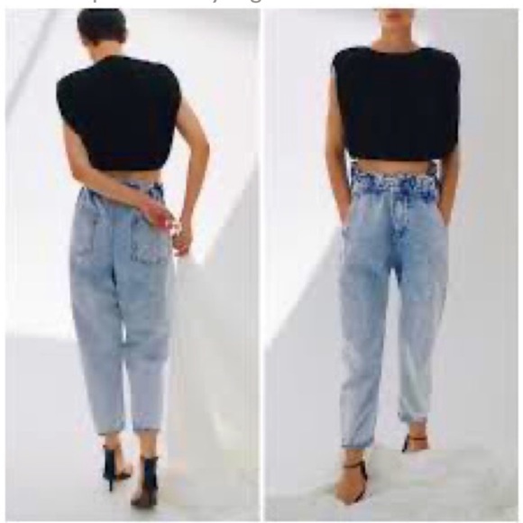 Zara Jeans Zara Paper Bag Waist Jeans Poshmark
